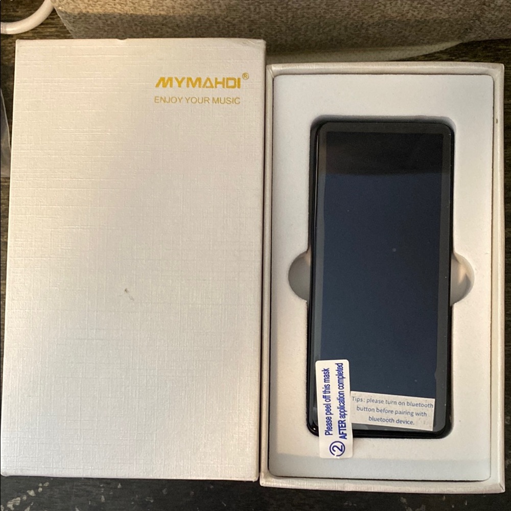 Black MP3 Player with Large Display and Touchscreen